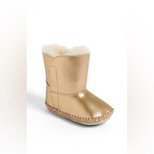 UGG Australia Cassie Gold Metallic Baby Booties (US 0/1)